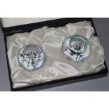 Boxed set of two Caithness paperweights
