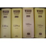 An unbroken run of Wisden Cricketers Almanack from 1960-2016 and sundry other books on cricket,