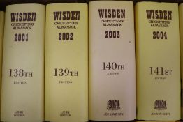 An unbroken run of Wisden Cricketers Almanack from 1960-2016 and sundry other books on cricket,