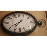 A wall clock, H.130cm