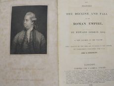 Gibbon, Edward - The History of the Decline and Fall of The Roman Empire, 8vo, half calf,