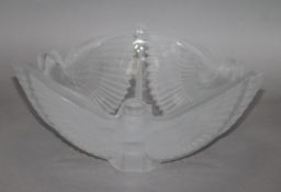 Two Crystal D'Arques glass bowls