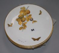 A set of six Mintons Aesthetic period plates