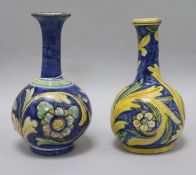 A pair of Italian faience style vases