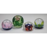 Two Caithness paperweights and two others