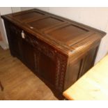 A large Victorian chest, W.135cm