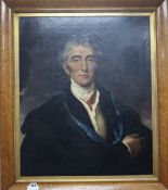 English School, oil on canvas, Portrait of the Duke of Wellington, 74 x 62cm