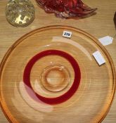 A Murano glass charger/dish etc