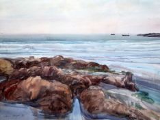William Bowyer (b.1926)watercolourCornish coastal landscapesigned and dated '8521 x 29in.