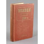 A Wisden Cricketers' Almanack for 1945, original hardback binding