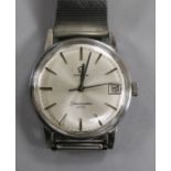 A gentleman's 1960's stainless steel Omega Seamaster 600 wrist watch, movement c.611.