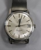 A gentleman's 1960's stainless steel Omega Seamaster 600 wrist watch, movement c.611.