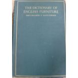 Macquoid, Percy - The Dictionary of English Furniture, 3 vols, folio, original cloth - rubbed and