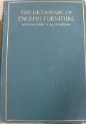 Macquoid, Percy - The Dictionary of English Furniture, 3 vols, folio, original cloth - rubbed and