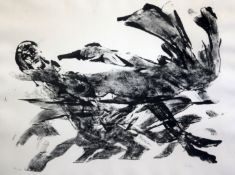 Sir Sidney Nolan (1917-1992)lithographLeda and the Swansigned in pencil, 64/12517.75 x 24.5in.