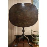 A George IV mahogany tilt-top tripod table, W.70cm