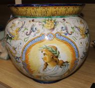 A large Majolica bowl/planter