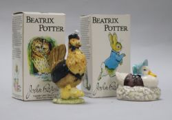 A collection of 26 Beswick Beatrix potter figures, 4 Beswick Beatrix Potter studio sculptures and