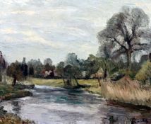 § Ronald Ossory Dunlop (1874-1973)oil on canvasRiver landscapesigned20 x 24in.