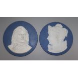 A pair of jasper plaques of Napoleon and Empress