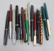 Quantity of assorted pens