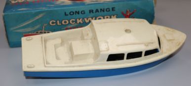 A clockwork cabin cruiser