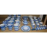 A collection of T&G Green Cornish ware