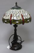 A Tiffany style lamp