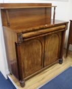 A William IV mahogany chiffonier, W.108cm