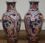 A pair of Imari vases