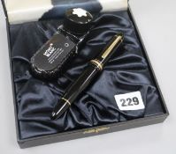 A cased Mont Blanc Meistestick fountain pen in box