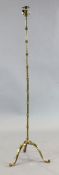 A French Maison Bagues style simulated bamboo brass lamp standard, H.4ft 10in.