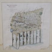 J. Baxter, Map of West Sussex 1834, 17 x 16in.