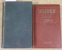 A Wisden Cricketers' Almanack for 1922, hardback, rebound. A Wisden Cricketers' Almanack for 1945,