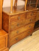 A mahogany chest of drawers, W.111cm