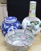 Three large modern Chinese ceramics