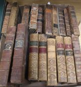 Addison (J), The Works, London, 1741, Vols I & IV (of 4), 2nd ed and sundry other leather-bound