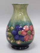 A large Moorcroft Hibiscus vase