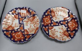 Two Imari dishes