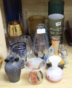 A collection of Studio glass