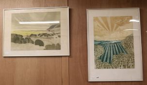 John Brunsden, Sunrise over Gower, and Dunes at Portegon