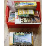 Eight Merit Superkit 1/24 scale models and an Airfix Kit Series 2, all boxed (10) and other toy