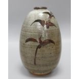 Philip Rogers (b.1951). A large Studio stoneware ovoid vase