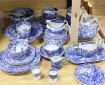 A collection of Copeland Spode Italian blue and white