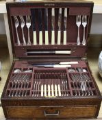 A canteen of plated cutlery