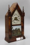 A Victorian mantel clock