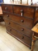 A mahogany chest of drawers, W.117cm
