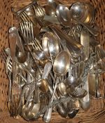 A quantity of mixed silver plated cutlery