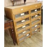 A haberdashery cabinet, W.91cm