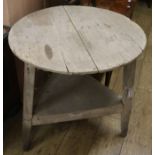 A cricket table, W.76cm